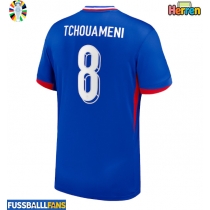 Frankreich Aurelien Tchouameni #8 Heimtrikot EM 2024 Kurzarm